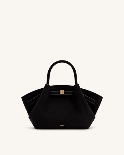 Sac fourre-tout mini Hana en faux suède - Noir - JW PEI - Modalova