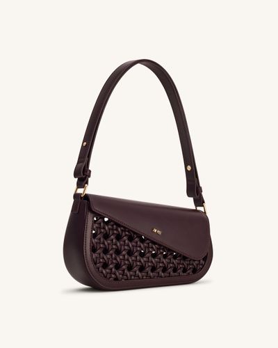 Sac à bandoulière Addisyn à panneau tissé - Bordeaux - JW PEI - Modalova