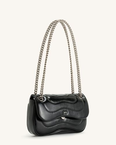 Tina Sac Bandoulière Matelassé avec Chaîne - Noir - JW PEI - Modalova
