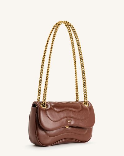Tina Sac Bandoulière Matelassé - Marron - JW PEI - Modalova