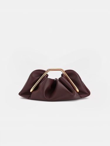 Pochette Lila avec Cadre Métallique - Bordeaux - JW PEI - Modalova