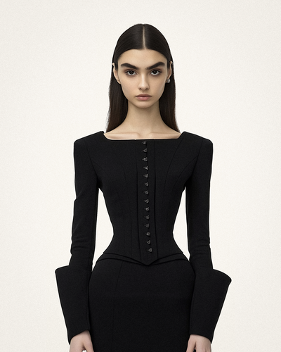 Blazer Inspiré du Corset Lydia - Noir - JW PEI - Modalova