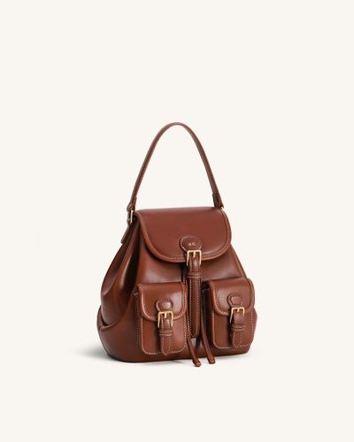 Harper Sac à dos à boucle et poches - Marron foncé - JW PEI - Modalova