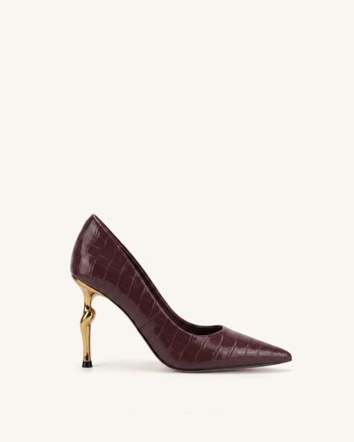 Hazel Talons à effet croco - Bordeaux - JW PEI - Modalova