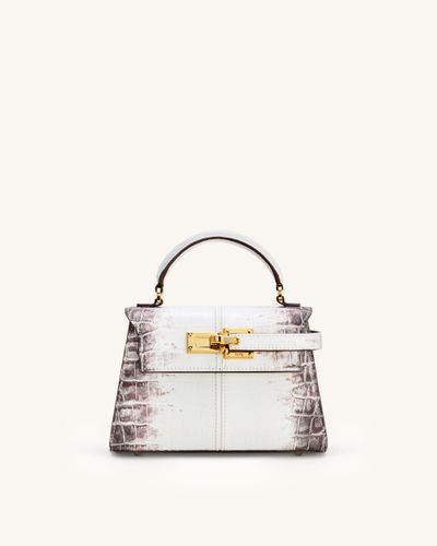 Sac à main Elise à motif croco - Blanc - JW PEI - Modalova