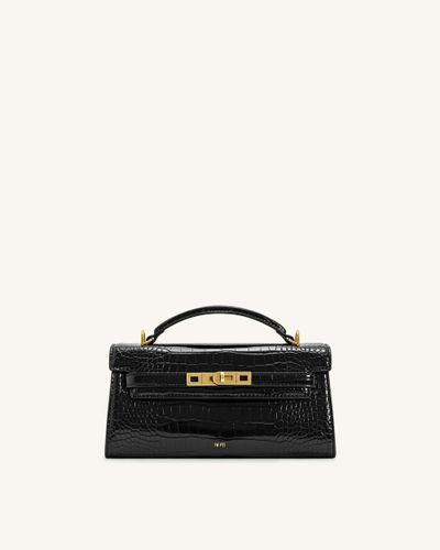 Sac à poignée supérieure Noor – Croco noir - JW PEI - Modalova
