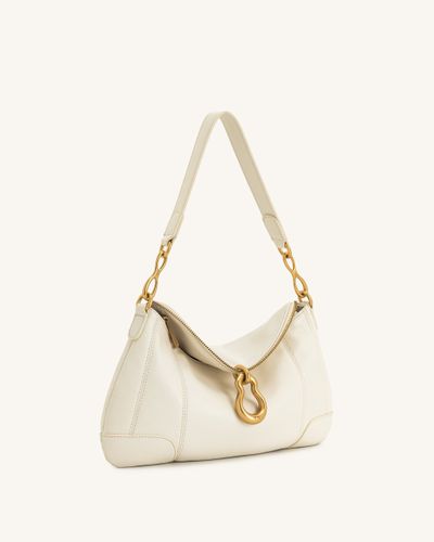 Sac bandoulière Jayla orné d’un pendentif en métal – Blanc - JW PEI - Modalova