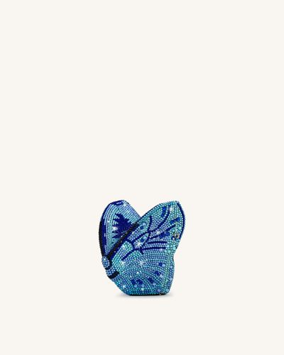 Paisley Pochette Papillon Cristal - Bleu - JW PEI - Modalova