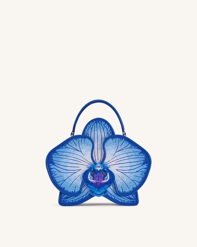 Flora Sac à main à poignée supérieure en forme d’orchidée – Bleu - JW PEI - Modalova