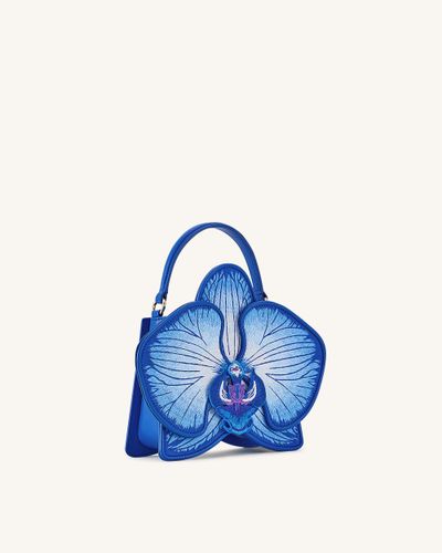 Flora Sac à main à poignée supérieure en forme d’orchidée – Bleu - JW PEI - Modalova