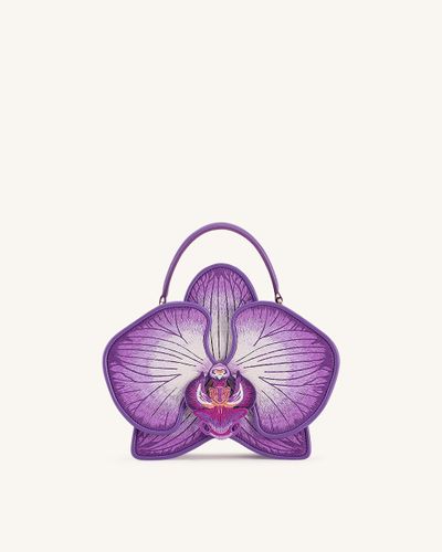 Flora Sac à main à poignée supérieure en forme d’orchidée – Violet - JW PEI - Modalova