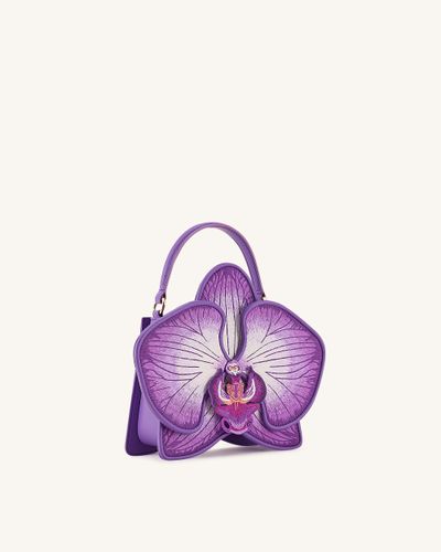 Flora Sac à main à poignée supérieure en forme d’orchidée – Violet - JW PEI - Modalova