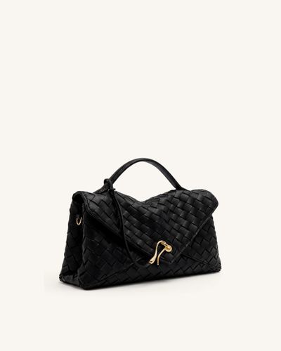 Celeste Sac pochette tissé - Noir - JW PEI - Modalova