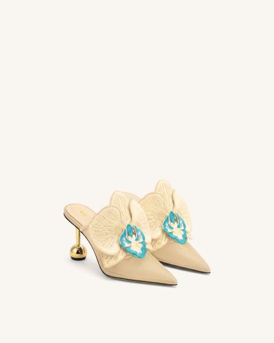 Sofia Mules à talon sphère orchidée - Beige - JW PEI - Modalova