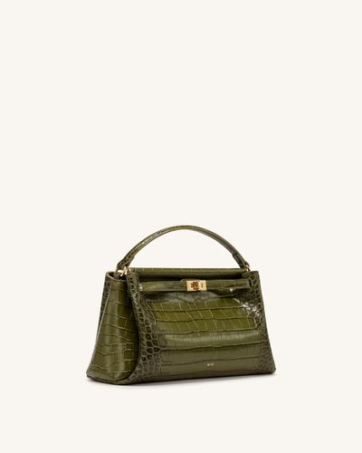 Carmen Sac à main aspect crocodile - Vert - JW PEI - Modalova