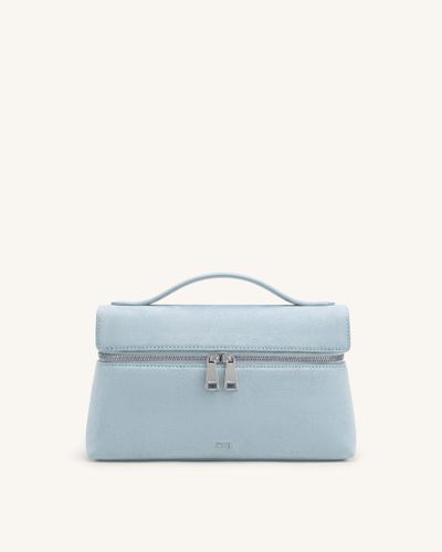 Thea Sac à poignée supérieure en faux daim - Bleu clair - JW PEI - Modalova