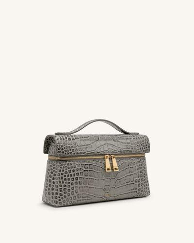 Thea Sac à poignée supérieure - Gris effet croco - JW PEI - Modalova