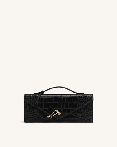 Celeste Sac à Poignée Enveloppe - Croco Noir - JW PEI - Modalova
