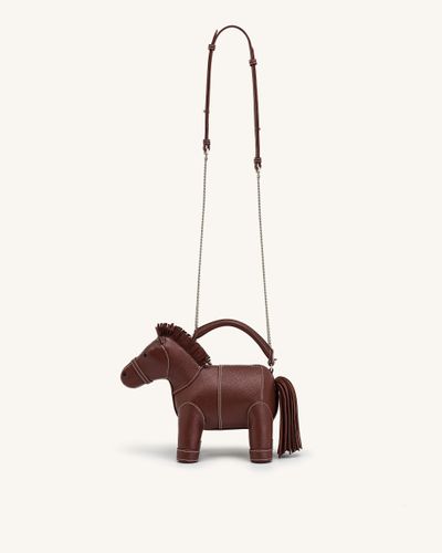Harper Sac à main à poignée supérieure cheval - Marron - JW PEI - Modalova