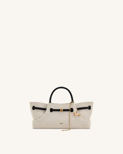 Maeve Sac fourre-tout avec breloque en métal teckel - Toile noire - JW PEI - Modalova