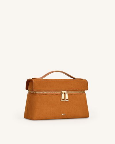 Sac à main en suédine Thea – Camel - JW PEI - Modalova