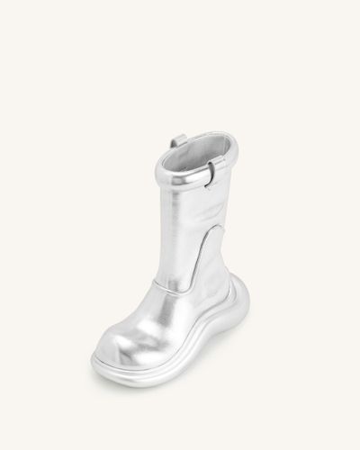Bottes de Pluie Zoie Métalliques - Argent - JW PEI - Modalova