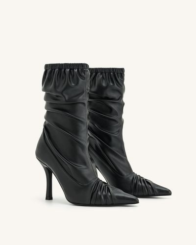 Bottines en cuir avec détails à panneaux Joanne - Noir - JW PEI - Modalova