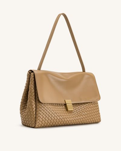 Sac bandoulière tressé Hilary – Camel - JW PEI - Modalova