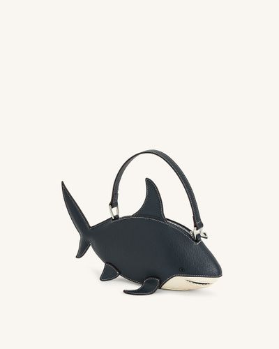 Sac à poignée supérieure Nerys effet requin – Bleu Foncé - JW PEI - Modalova
