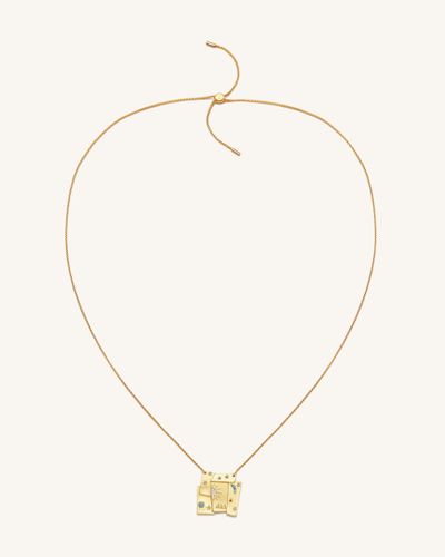 Collier Combiné Cosmos - Plaqué Or 18ct & Zircon multicolore - JW PEI - Modalova