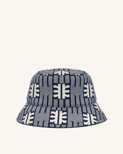 FEI Bobs Chapeau de Seau en Tricot Jacquard - Marine - JW PEI - Modalova