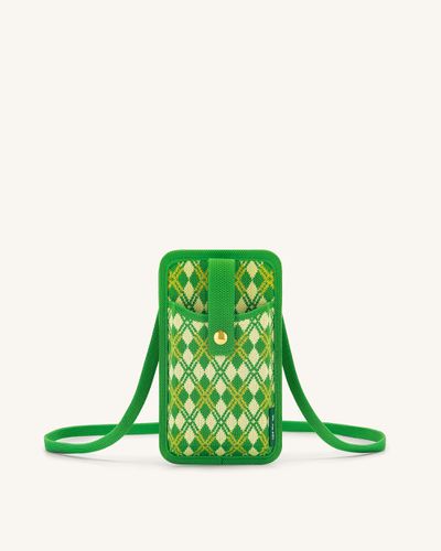 Sac en tricot pour téléphone portable Aylin - Vert & Jaune - JW PEI - Modalova