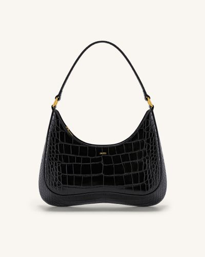Sac Bandoulière Ruby - Noir Effet Croco - JW PEI - Modalova