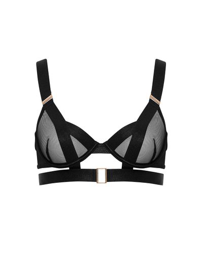 Bluebella Trinity Sheer Strappy Bra Black - 30A - Bluebella - US - Modalova