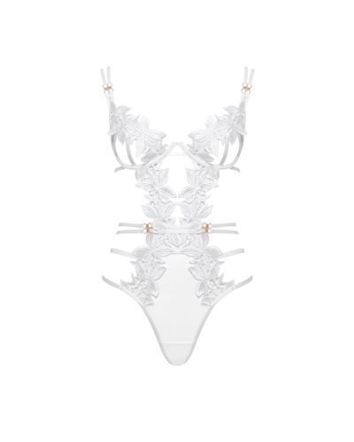 Bluebella Ophelia Open Bodysuit White - 30A - Bluebella - US - Modalova