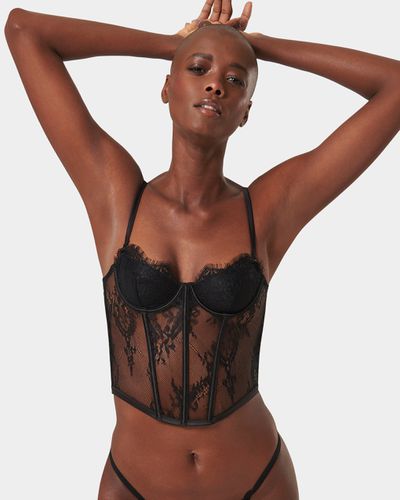 Madeline Wired Bustier (with detachable shoulder straps) Black - Black / 30A - Bluebella - US - Modalova