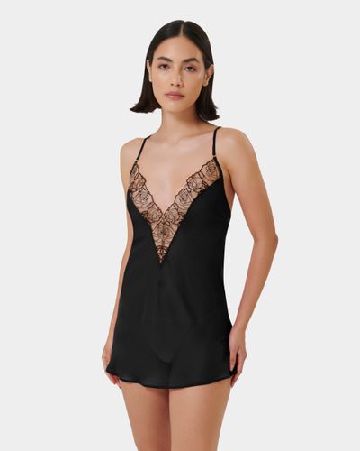 Rosalie Short Chemise Black/Sheer - Black / 2XL - Bluebella - US - Modalova