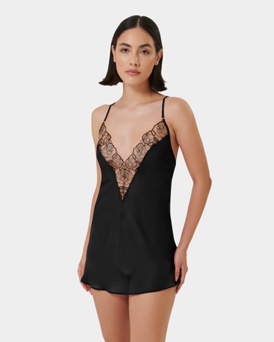 Rosalie Short Chemise Black/Sheer - Black / L - Bluebella - US - Modalova