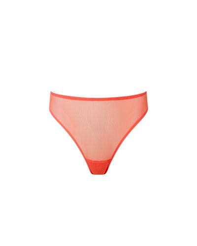 Bluebella Naomi High-waist Thong Hot Coral - S - Bluebella - US - Modalova