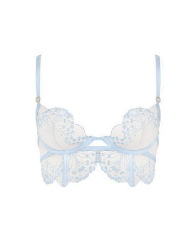 Bluebella Marisa Embroidered Sheer Bra Blue - 32A - Bluebella - US - Modalova
