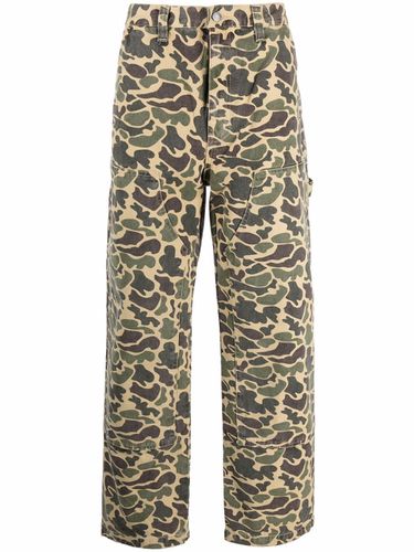 STUSSY - Cotton Camouflage Trousers - Stussy - Modalova