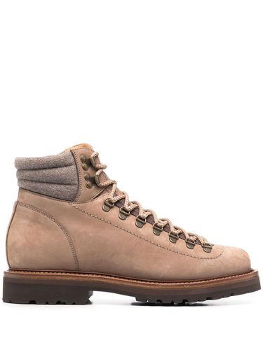 Leather Mountain Ankle Boots - Brunello Cucinelli - Modalova