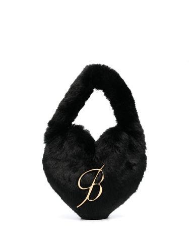 BLUMARINE - Heart Faux Fur Bag - Blumarine - Modalova