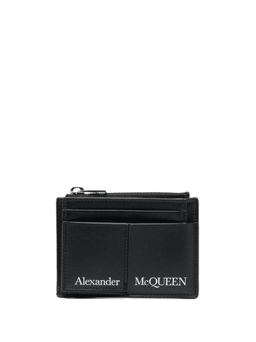 Logo Leather Coin Zip Holder - Alexander McQueen - Modalova