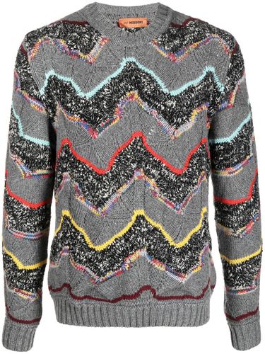 Striped Chevron Wool Sweater - Missoni - Modalova