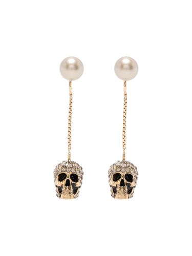 Skull PavÃ© Pendant Earrings - Alexander McQueen - Modalova