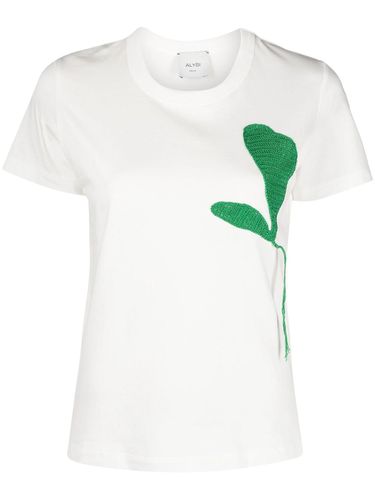 ALYSI - Printed Cotton T-shirt - Alysi - Modalova