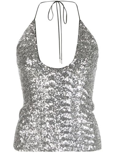 Alix Halter Neck Sequin Top - The Attico - Modalova
