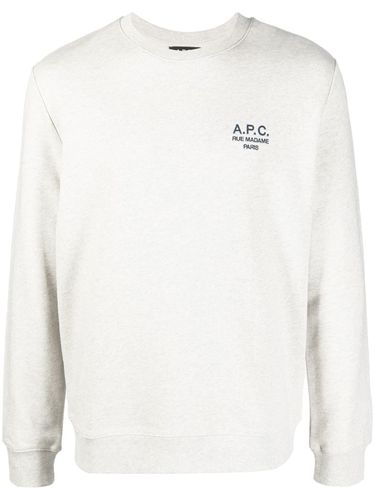 Logo Organic Cotton Sweatshirt - A.P.C. - Modalova