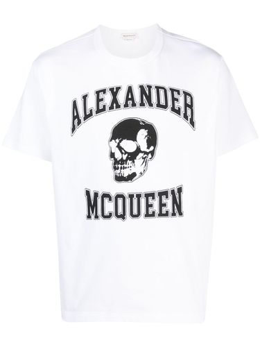 Logo Organic Cotton T-shirt - Alexander McQueen - Modalova